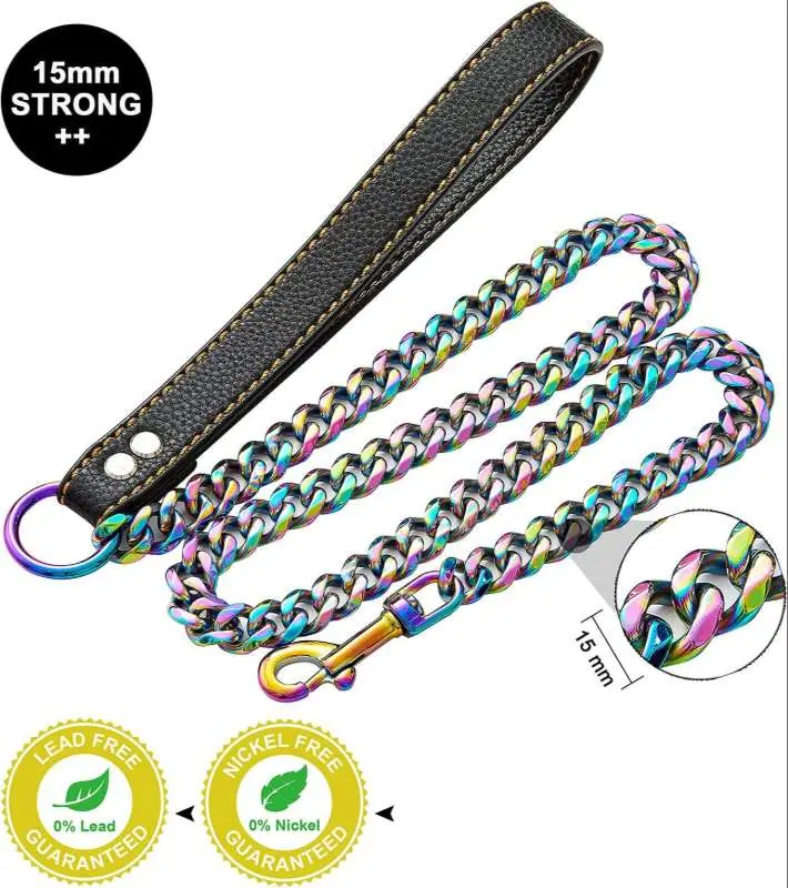 Bully Dog Chain Leash – Heavy Duty 3.5FT